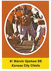 1972 Sunoco Stamps #NNO Marvin Upshaw Front