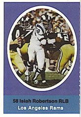 1972 Sunoco Stamps #NNO Isiah Robertson Front