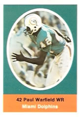 1972 Sunoco Stamps #NNO Paul Warfield Front