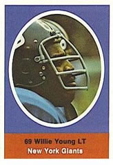 1972 Sunoco Stamps #NNO Willie Young Front