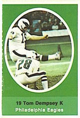 1972 Sunoco Stamps #NNO Tom Dempsey Front