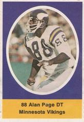 1972 Sunoco Stamps #NNO Alan Page Front