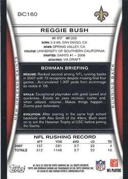 2008 Bowman Chrome #BC160 Reggie Bush Back