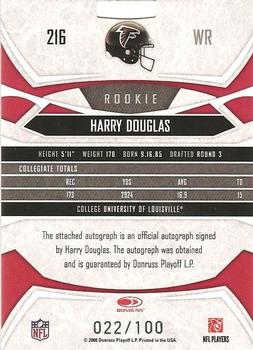 2008 Donruss Gridiron Gear #216 Harry Douglas Back