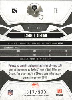 2008 Donruss Gridiron Gear #124 Darrell Strong Back