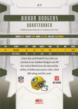 2008 Leaf Limited #37 Aaron Rodgers Back