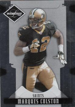 2008 Leaf Limited #63 Marques Colston Front