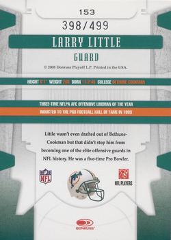2008 Leaf Limited #153 Larry Little Back