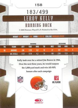 2008 Leaf Limited #158 Leroy Kelly Back