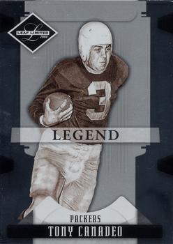 2008 Leaf Limited #189 Tony Canadeo Front