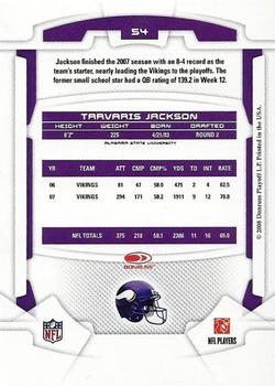 2008 Leaf Rookies & Stars #54 Tarvaris Jackson Back