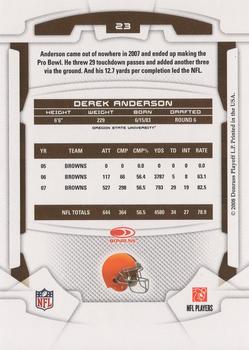 2008 Leaf Rookies & Stars #23 Derek Anderson Back