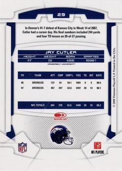 2008 Leaf Rookies & Stars #29 Jay Cutler Back