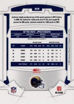 2008 Leaf Rookies & Stars #89 Steven Jackson Back