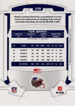 2008 Leaf Rookies & Stars #105 Tom Brady Back