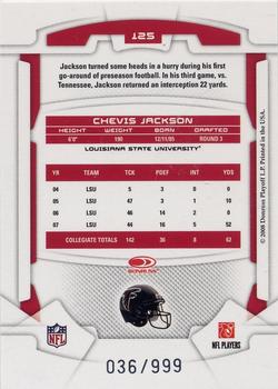 2008 Leaf Rookies & Stars #125 Chevis Jackson Back
