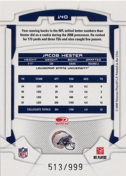 2008 Leaf Rookies & Stars #140 Jacob Hester Back
