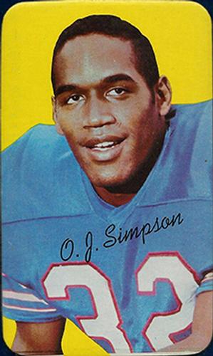 1970 Topps Super #24 O.J. Simpson  Front