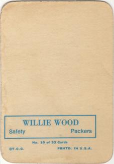 1970 Topps - Glossy #10 Willie Wood  Back