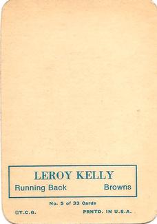 1970 Topps - Glossy #5 Leroy Kelly  Back