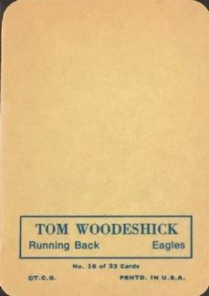 1970 Topps - Glossy #16 Tom Woodeshick  Back