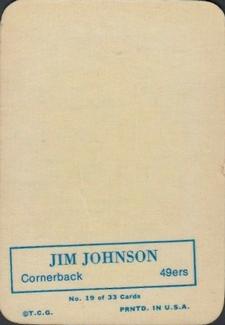 1970 Topps - Glossy #19 Jim Johnson  Back