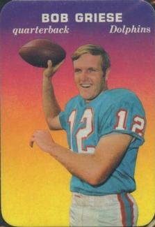 1970 Topps - Glossy #28 Bob Griese  Front