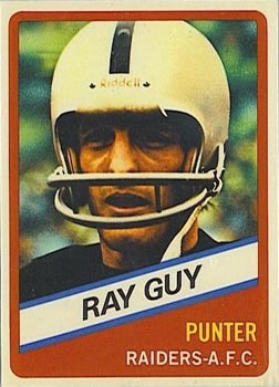1976 Wonder Bread #24 Ray Guy  Front