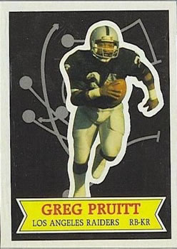 1984 Topps - 1984 NFL Football Stars Collector's Edition (Glossy Send-Ins) #30 Greg Pruitt  Front