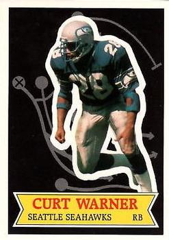 1984 Topps - 1984 NFL Football Stars Collector's Edition (Glossy Send-Ins) #6 Curt Warner  Front