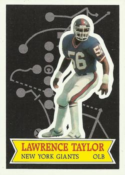 1984 Topps - 1984 NFL Football Stars Collector's Edition (Glossy Send-Ins) #22 Lawrence Taylor  Front