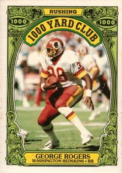 1986 Topps - 1000 Yard Club #21 George Rogers  Front