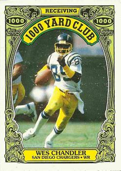 1986 Topps - 1000 Yard Club #13 Wes Chandler  Front