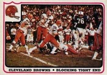 1976 Fleer Team Action #7 Blocking Tight End Front