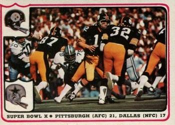 1976 Fleer Team Action #66 Super Bowl X Front