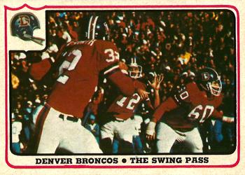 1976 Fleer Team Action #9 The Swing Pass Front
