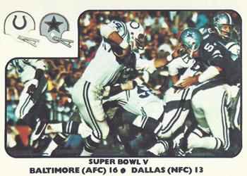 1977 Fleer Team Action #61 Super Bowl V Front