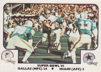 1977 Fleer Team Action #62 Super Bowl VI Front
