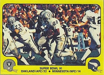 1978 Fleer Team Action #67 Super Bowl XI Front