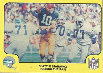 1978 Fleer Team Action #52 Rushing the Pass Front