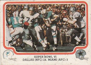 1979 Fleer Team Action #62 Super Bowl VI Front