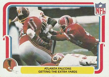 1980 Fleer Team Action #1 Getting the Extra Yards Front