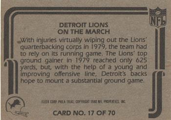 1980 Fleer Team Action #17 On the March Back