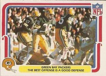1980 Fleer Team Action #20 The Best Offense is a Good Defense Front