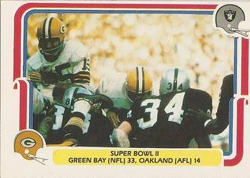 1980 Fleer Team Action #58 Super Bowl II Front