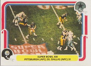 1980 Fleer Team Action #69 Super Bowl XIII Front