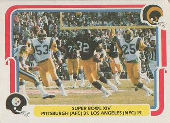 1980 Fleer Team Action #70 Super Bowl XIV Front