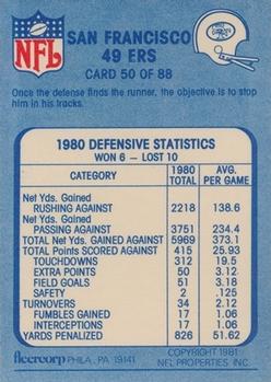 1981 Fleer Team Action #50 Search and Destroy Back