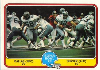 1981 Fleer Team Action #68 Super Bowl XII Front