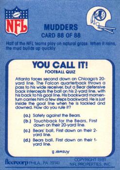 1981 Fleer Team Action #88 Mudders Back